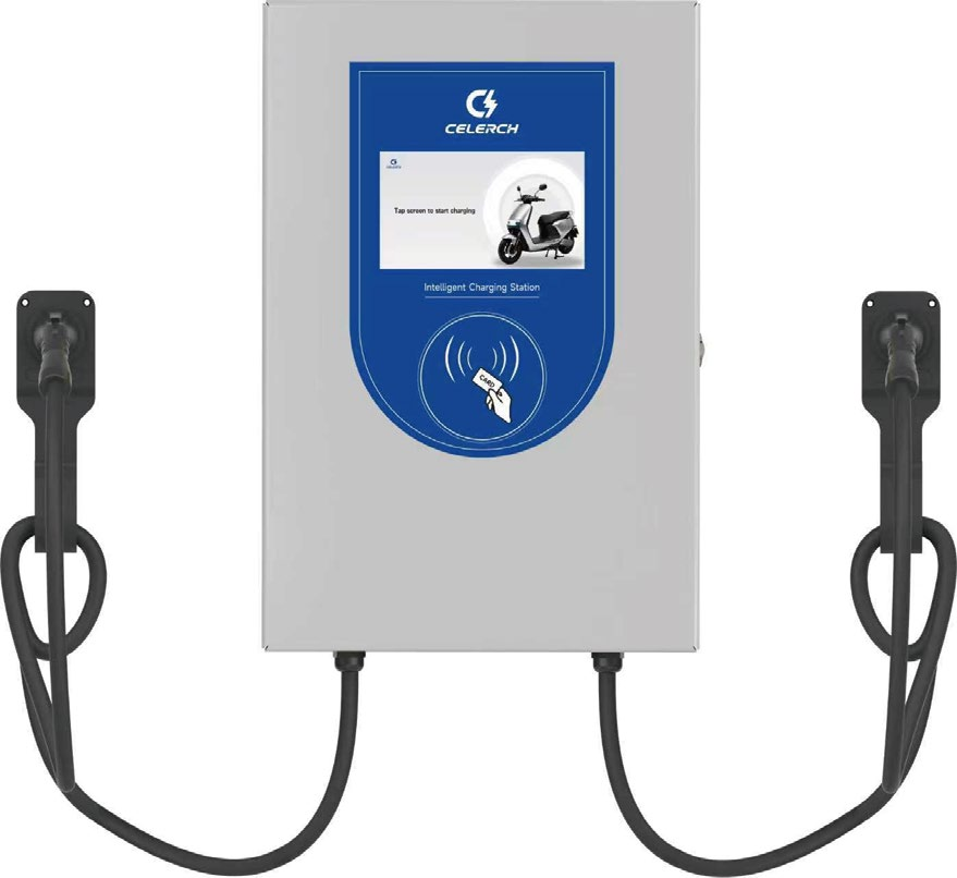 CELERCH dual connector wall-mounted DC charger