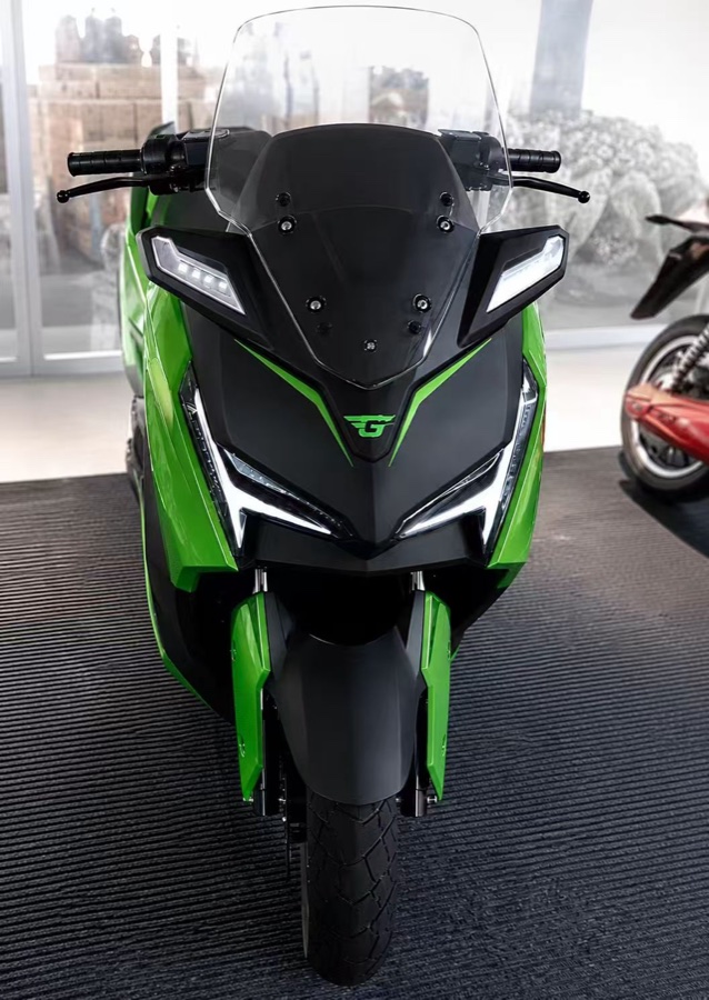 Green color option for CELERCH standard electric motorcycle platform
